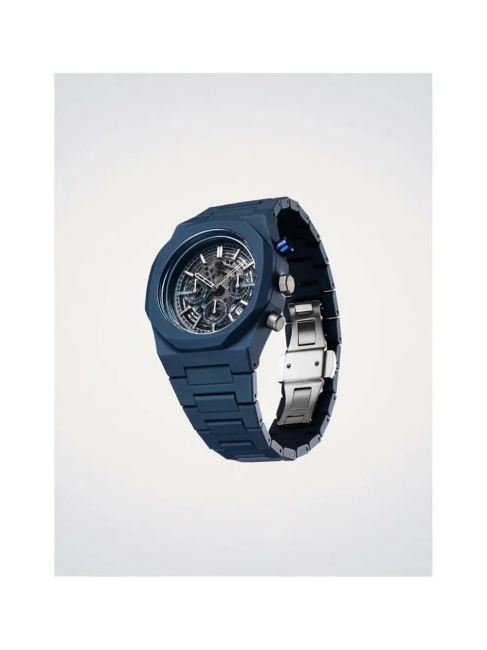 NWT D1 Milano Core Chronograph Quartz Grey Dial Men's Watch